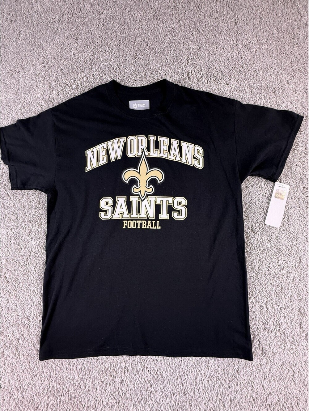 NWT Mens Reebok New Orleans Saints T Shirt Short Sleeve NFL Size Large Football